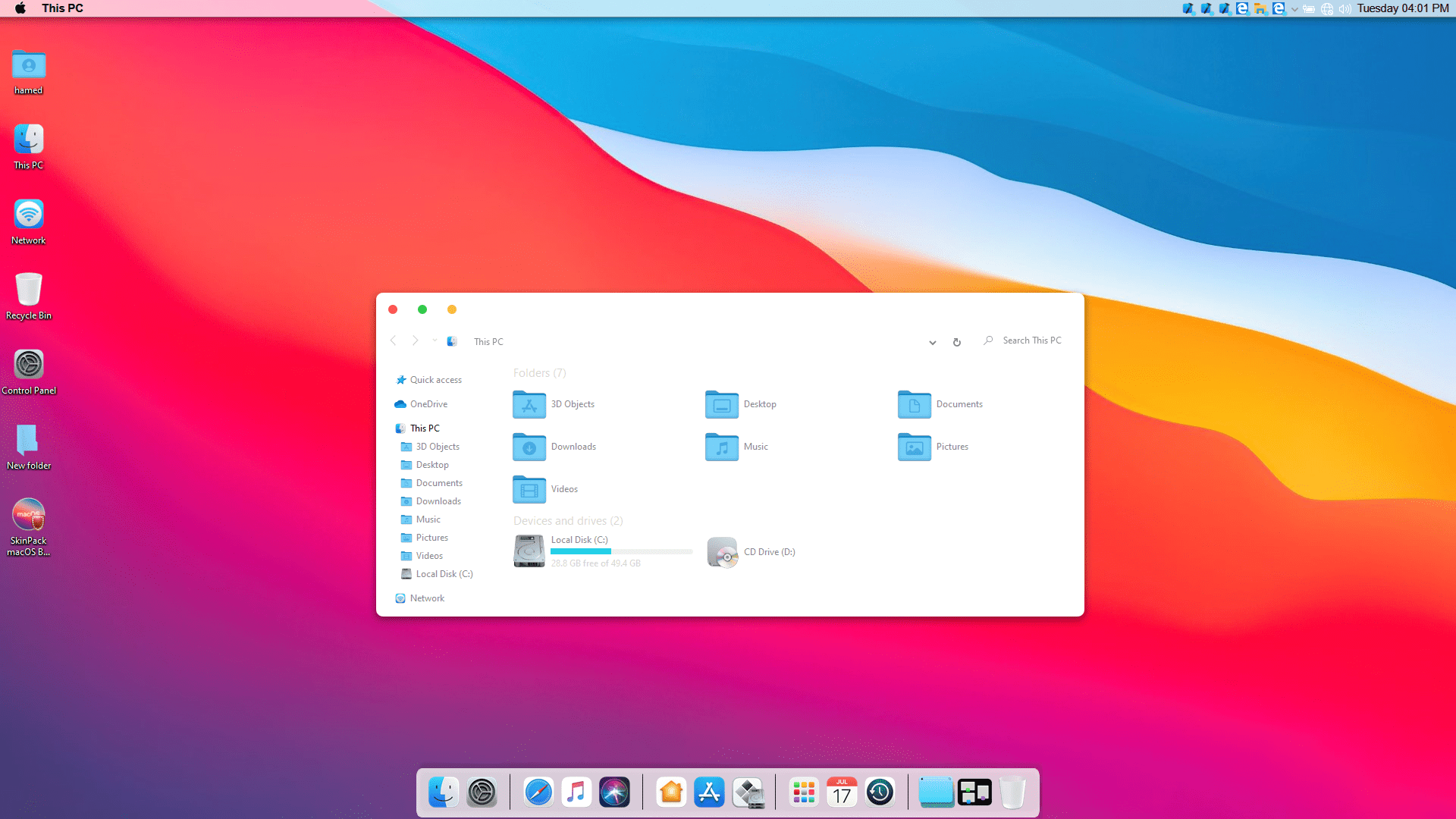windows theme for mac free